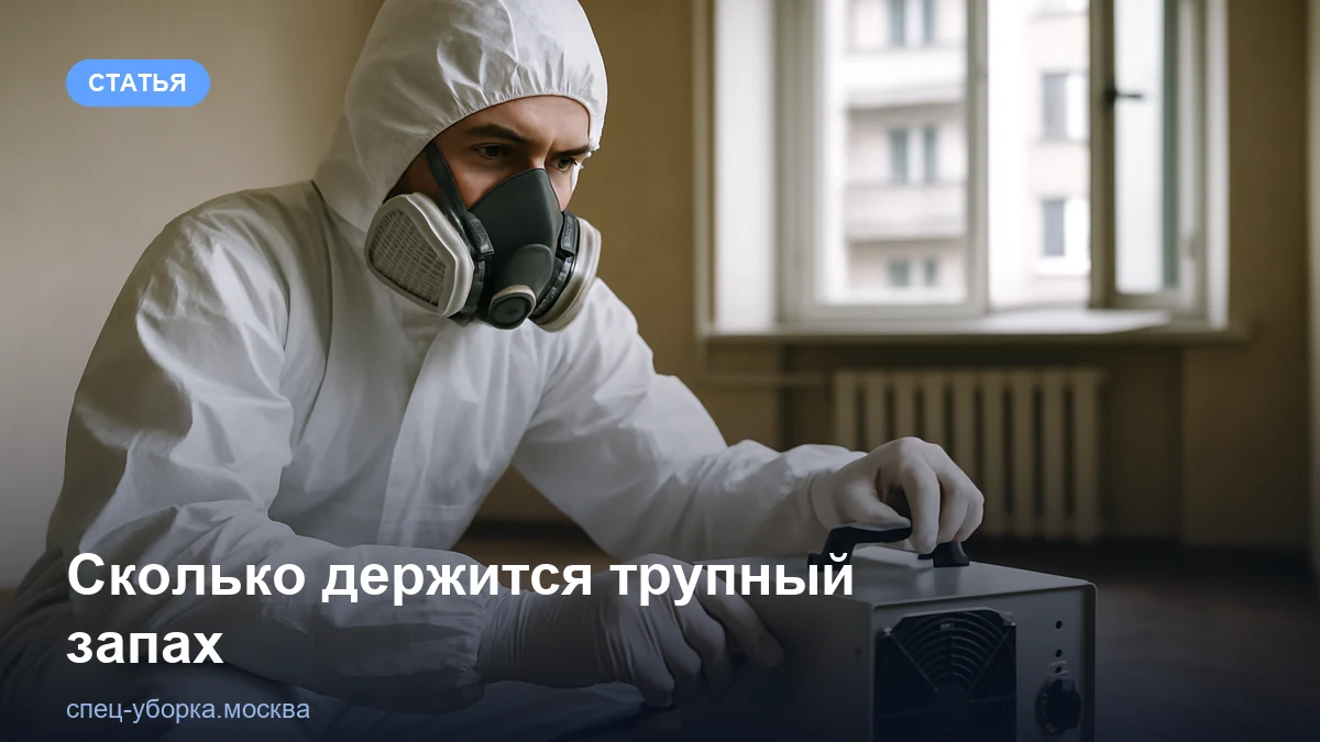 Сколько держится трупный запах в квартире и как его убрать