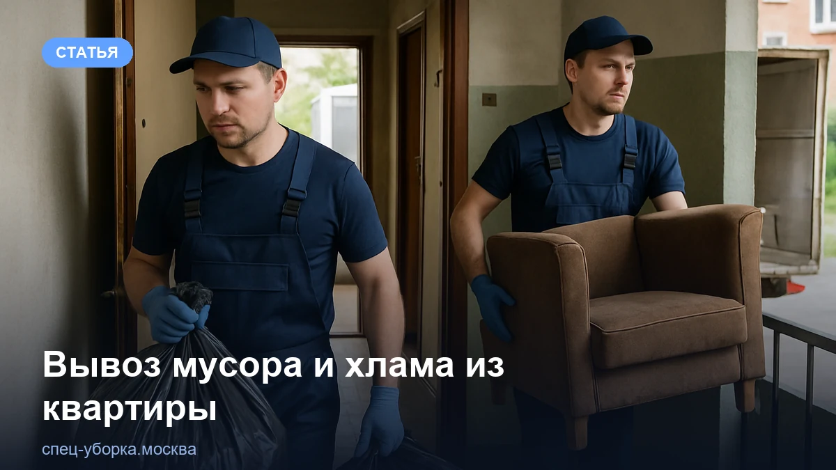 Вывоз мусора и хлама из квартиры с грузчиками: как считается цена